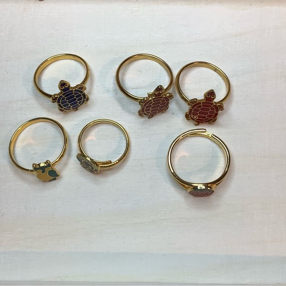 TLC NEW vintage SQUIRREL animal adjustable rings - Picture 5 of 7